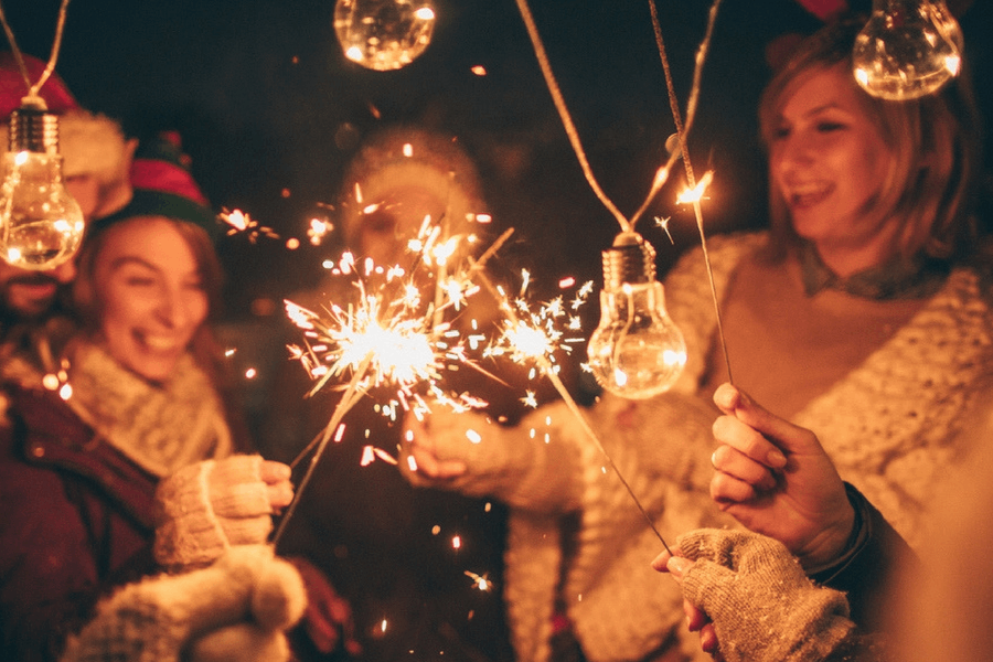 New Year's Eve in the cellar